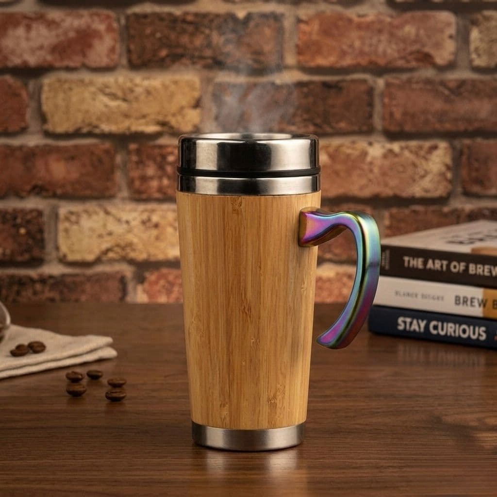 Bamboo Tumbler With Handle